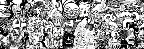 Art Graffiti Coloring Page