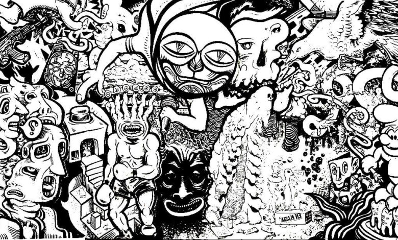 Art Graffiti Coloring Page