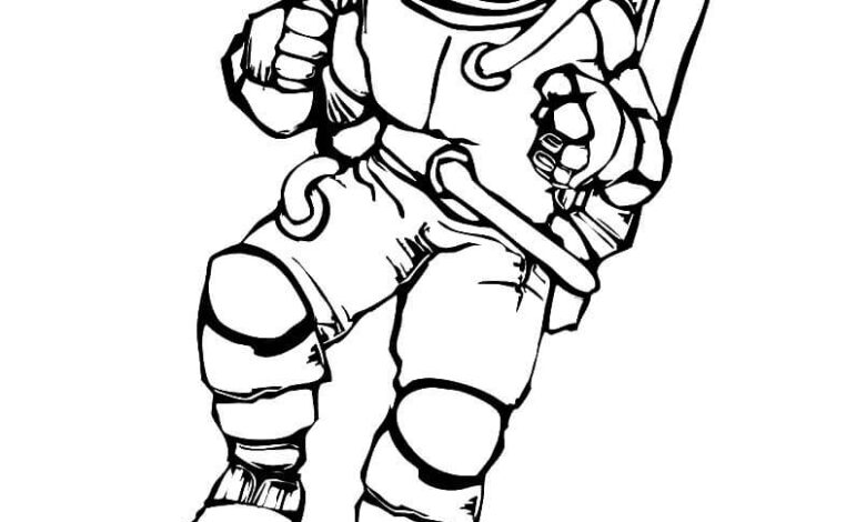 Astronaut Coloring Page