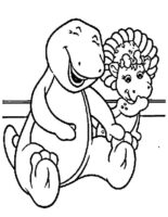 Barney Coloring Page