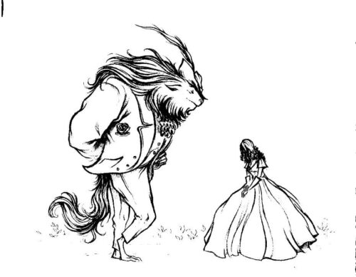Beauty And The Beast Coloring Page
