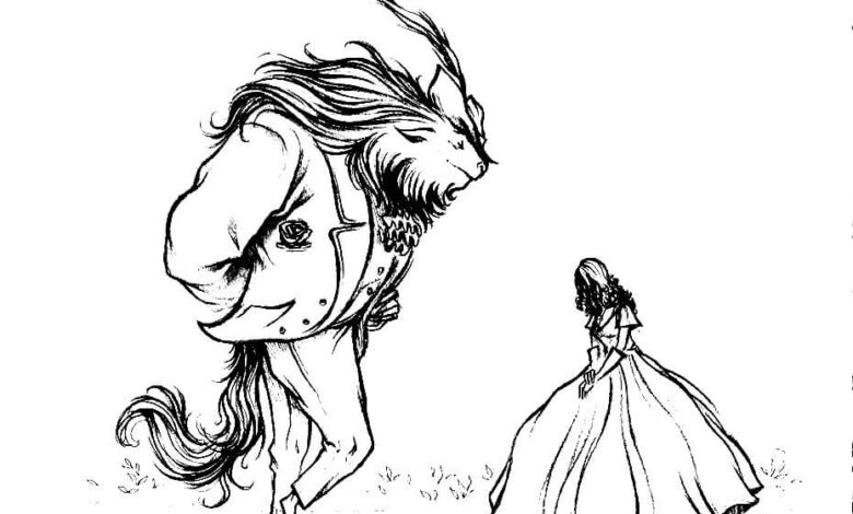 Beauty And The Beast Coloring Page