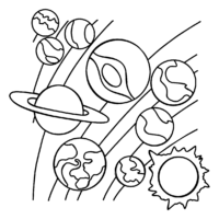 Best Solar System Coloring Page Best Solar System Coloring Page