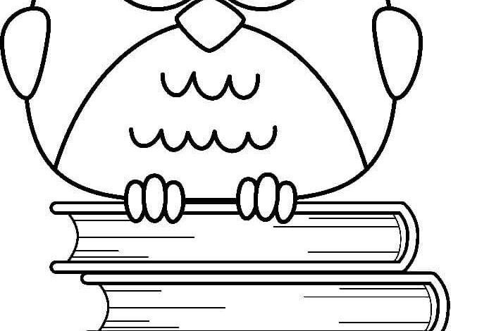 Bird Books Coloring Page