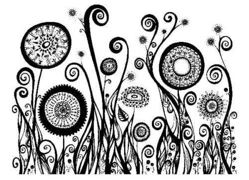 Black And White Wall Art Coloring Page