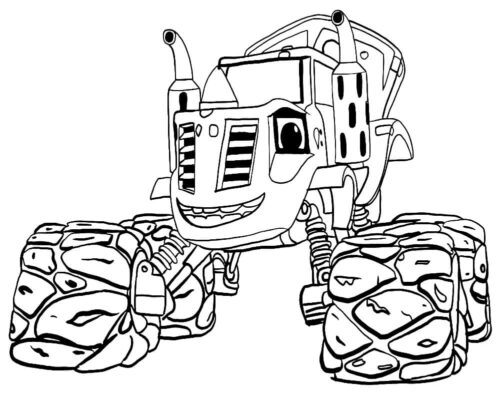 Blaze And The Monster Machines Coloring Page