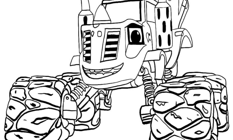 Blaze And The Monster Machines Coloring Page