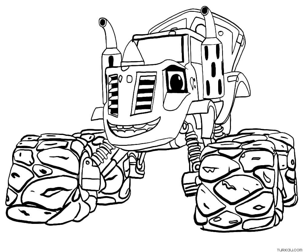 Coloring Pages Of Blaze And The Monster Machines