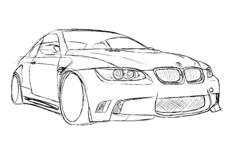 Bmw Car Coloring Page