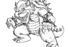 Bowser Coloring Page for Adults