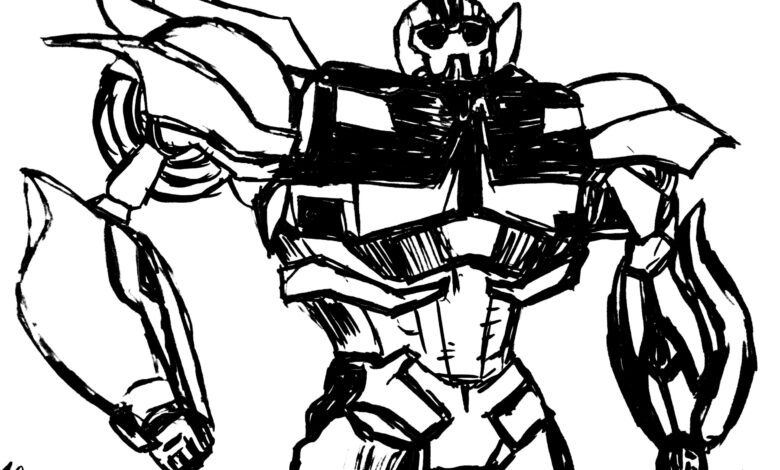 Bumblebee Transformer Coloring Pages