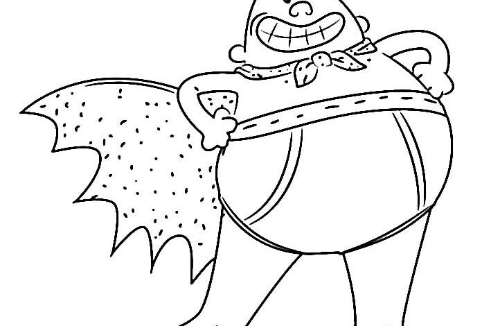 Captain Underpants Coloring Pages