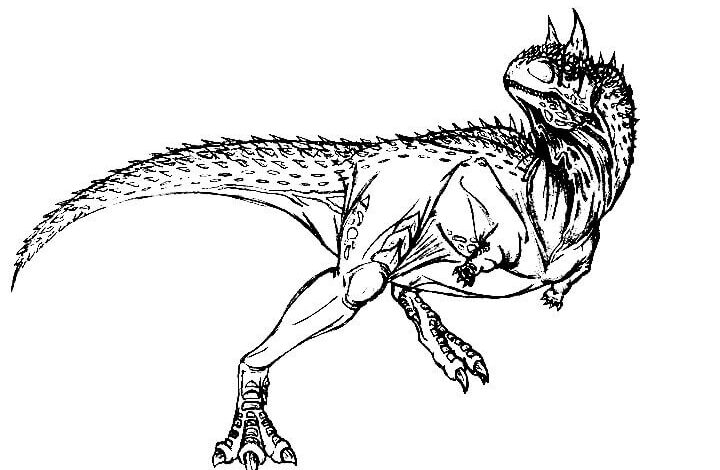Dinosaur Carnotaurus Coloring Page