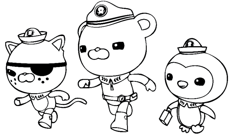 Cartoon Octonauts Coloring Page