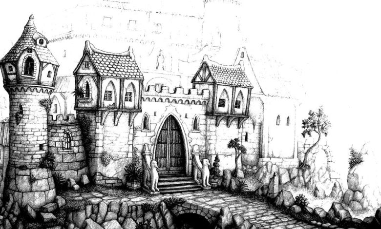 Castles Coloring Pages