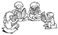 Children Book Coloring Page