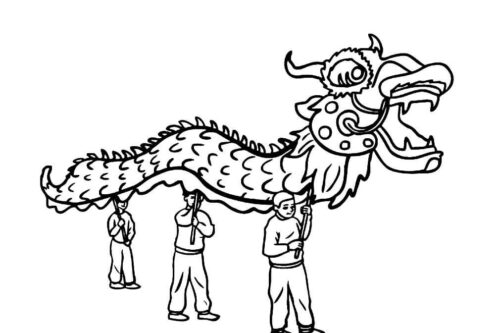 Chinese New Year Coloring Page