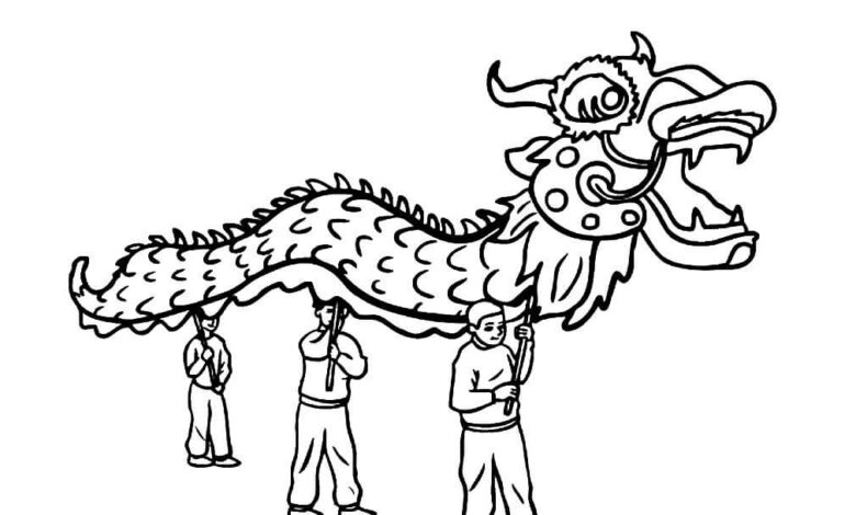 Chinese New Year Coloring Page