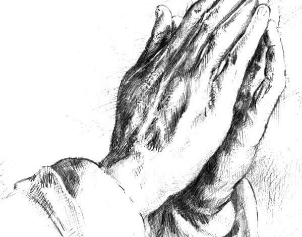 Christian Prayer Coloring Page
