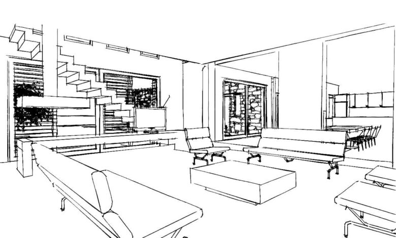 Cool Inside of House Coloring Page