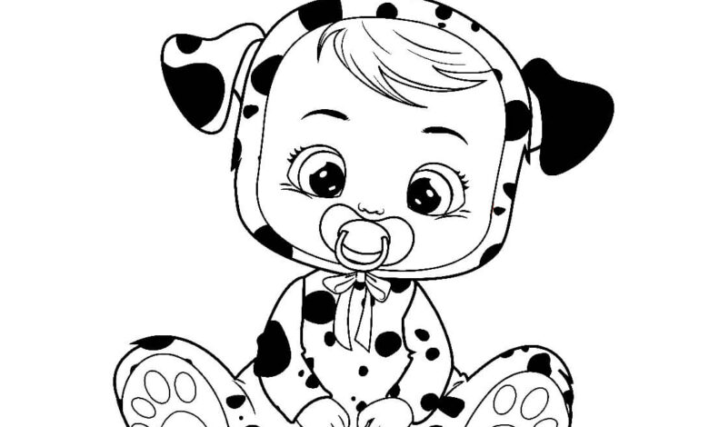Cry Babies Coloring Page for Kids