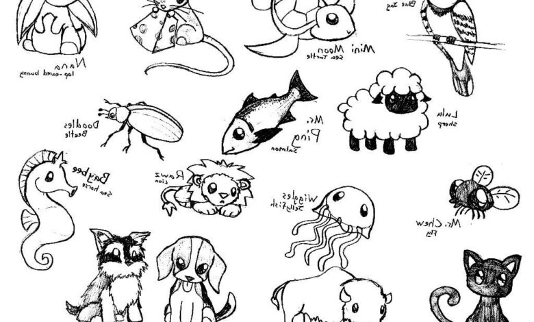 Cute Animal Coloring Page