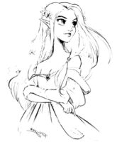 Cute Elf Girl Coloring Pages