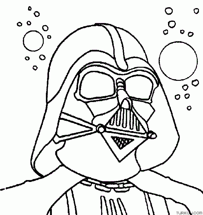 Darth Vader Drawing Coloring Page for Adults