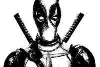 Deadpool Face Coloring Page Deadpool Face Coloring Page