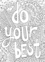 Do Your Best Coluoring Quotes Coloring Page Do Your Best Coluoring Quotes Coloring Page