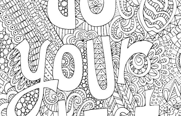 Do Your Best Coluoring Quotes Coloring Page