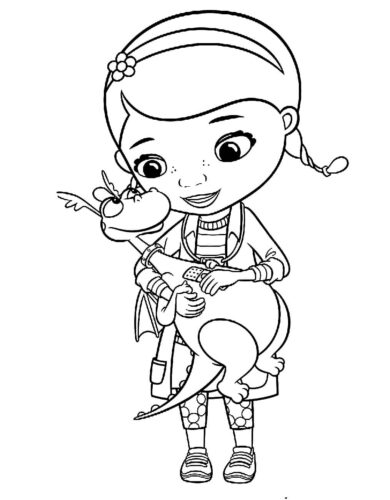 Doc Mcstuffins Coloring Page 1 Doc Mcstuffins Coloring Page