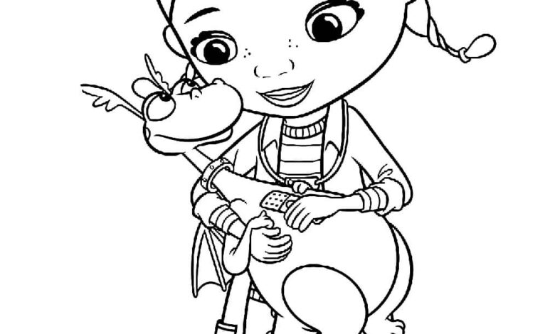 Doc Mcstuffins Coloring Page