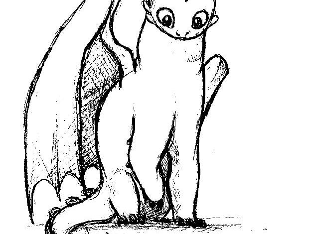 Dragon Toothless Coloring Page