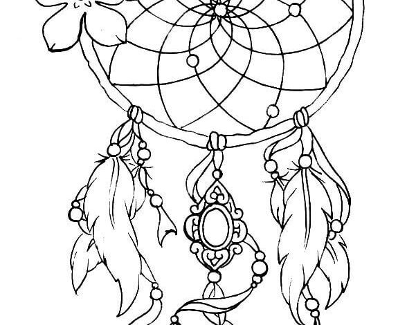 Dream Catcher Coloring Page