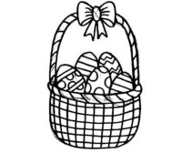 Easter Basket Coloring Page