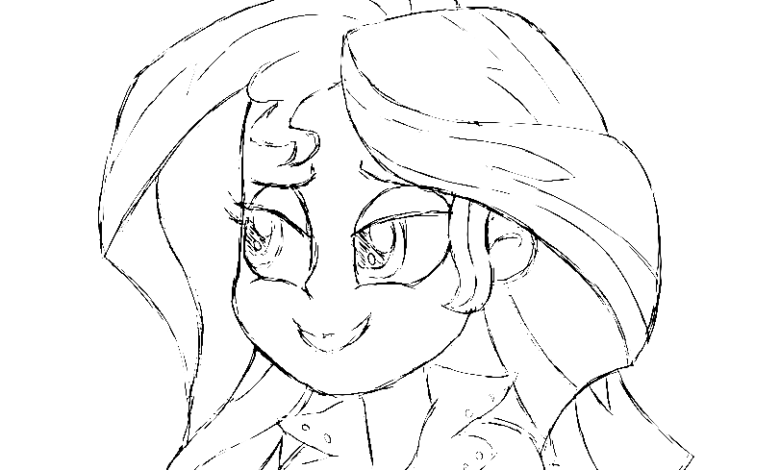 Equestria Girl Coloring Page