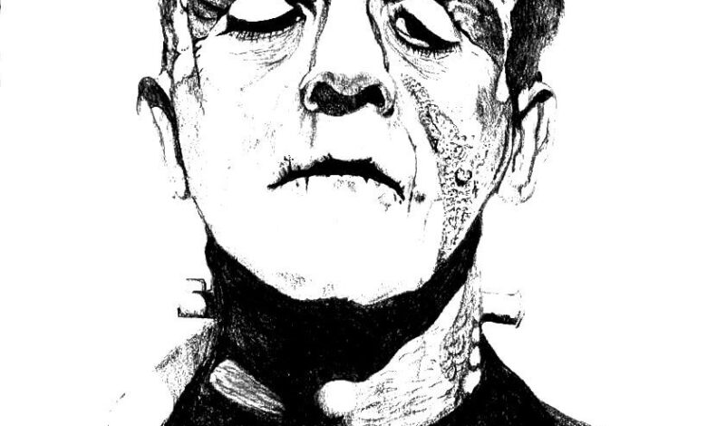 Frankenstein Coloring Page