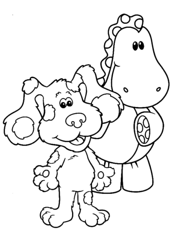 Fun Blues Clues Coloring Page