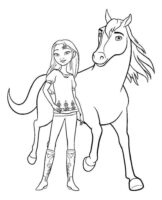 Girl Spirit Coloring Pages