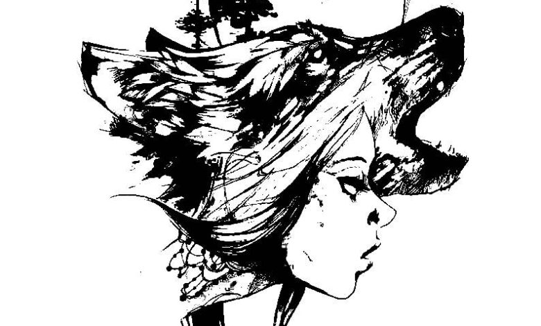 Girl Wolf Tattoo Coloring Page