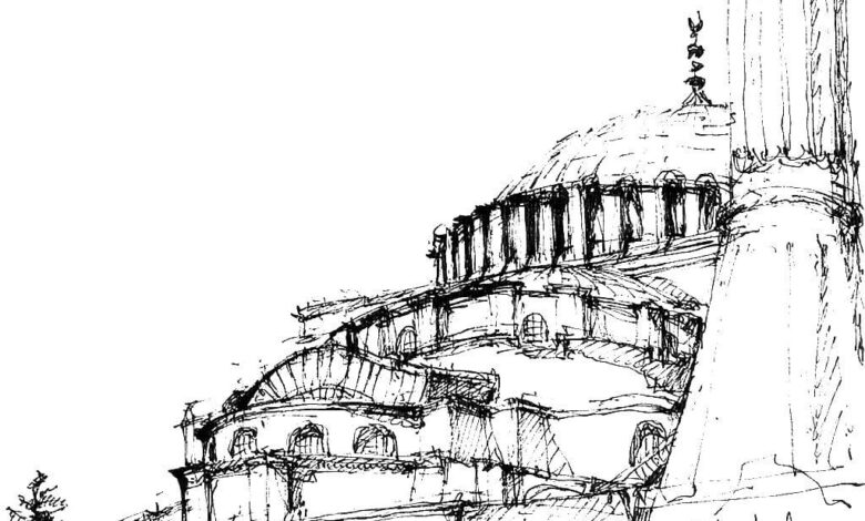 Hagia Sophia Drawings Coloring Page