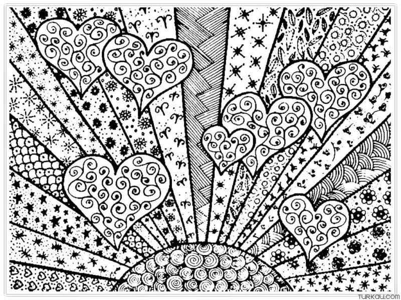 Kuromi Heart Coloring Page » Turkau