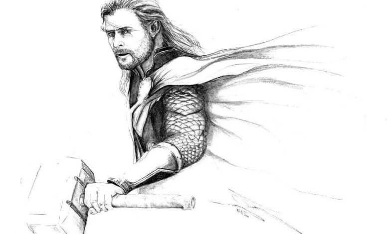 Hero Thor Coloring Pages