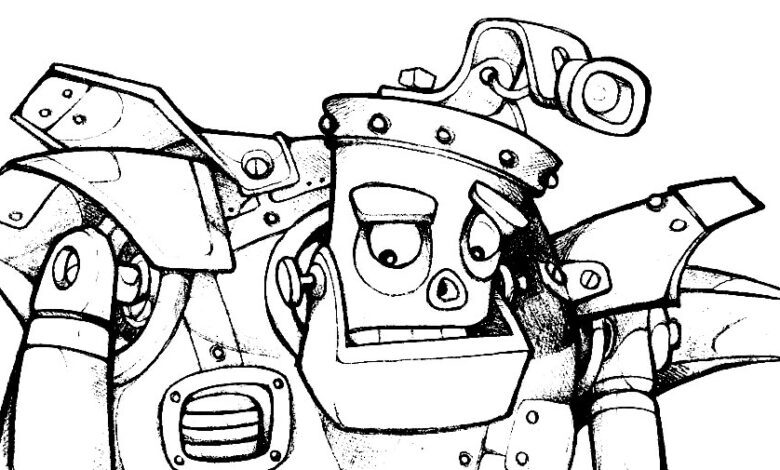 Illustrators Robots Coloring Pages