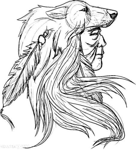 Indians Coloring Page