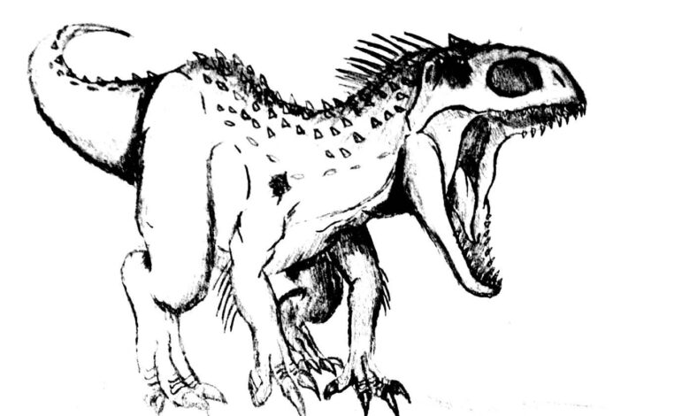 Indominus Rex Coloring Page