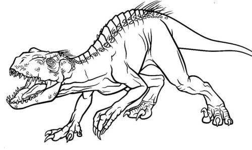 Indoraptor Coloring Pages 1 Indoraptor Coloring Pages