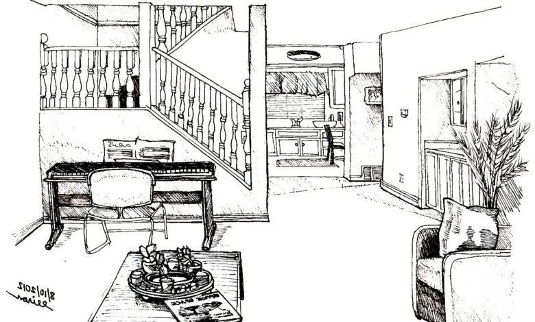 Inside of House Coloring Page