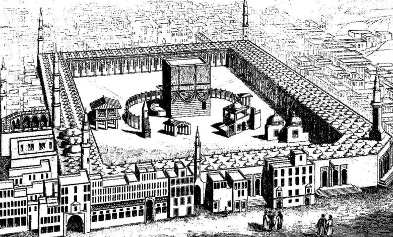 Islam Kaaba Drawing Coloring Page